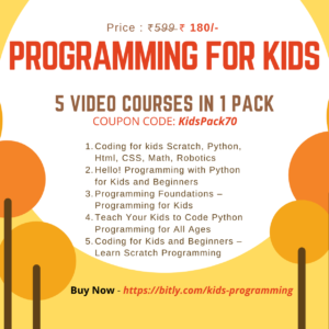 Programming for kids 5 Video Courses in 1